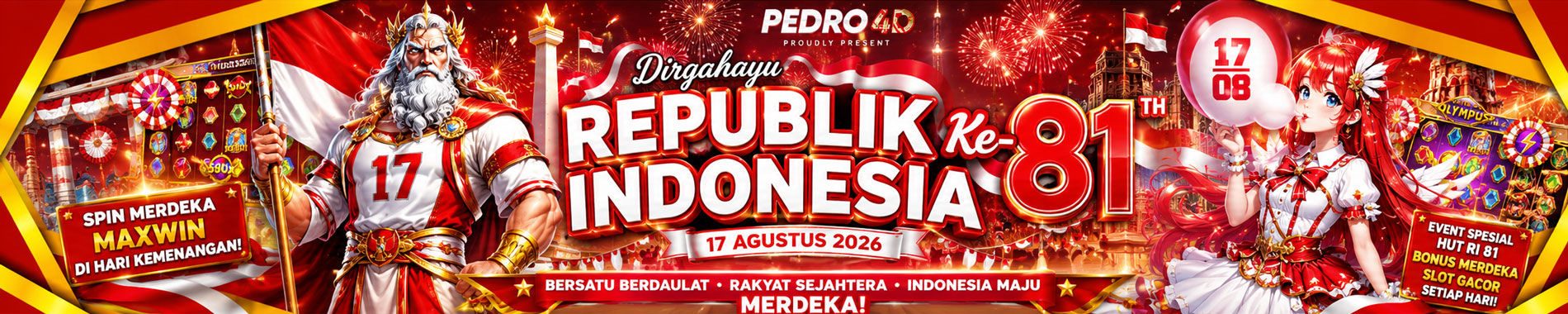selamat hari merdeka 17 agustus